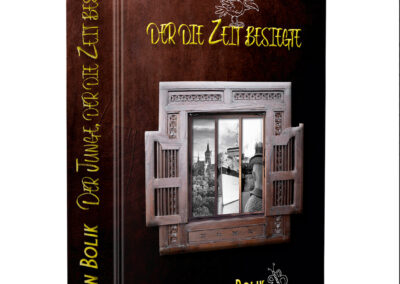 3D Darstellung Buch Der Junge der die Zeit besiegte