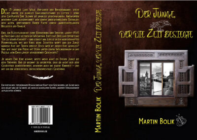 Cover und Rückseite Der Junge der die Zeit besiegte