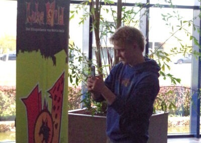 Autogrammstunde Cineplex Goslar mit Santiago Ziesmer Martin Bolik und Erik Elias Bolik