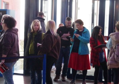 Autogrammstunde Cineplex Goslar mit Santiago Ziesmer Martin Bolik und Erik Elias Bolik