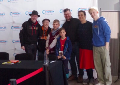 Autogrammstunde Cineplex Goslar mit Santiago Ziesmer Martin Bolik und Erik Elias Bolik