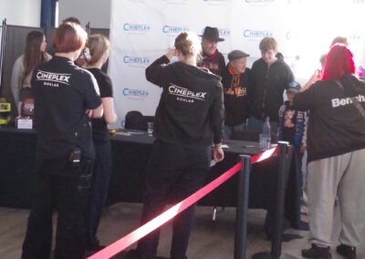 Autogrammstunde Cineplex Goslar mit Santiago Ziesmer Martin Bolik und Erik Elias Bolik